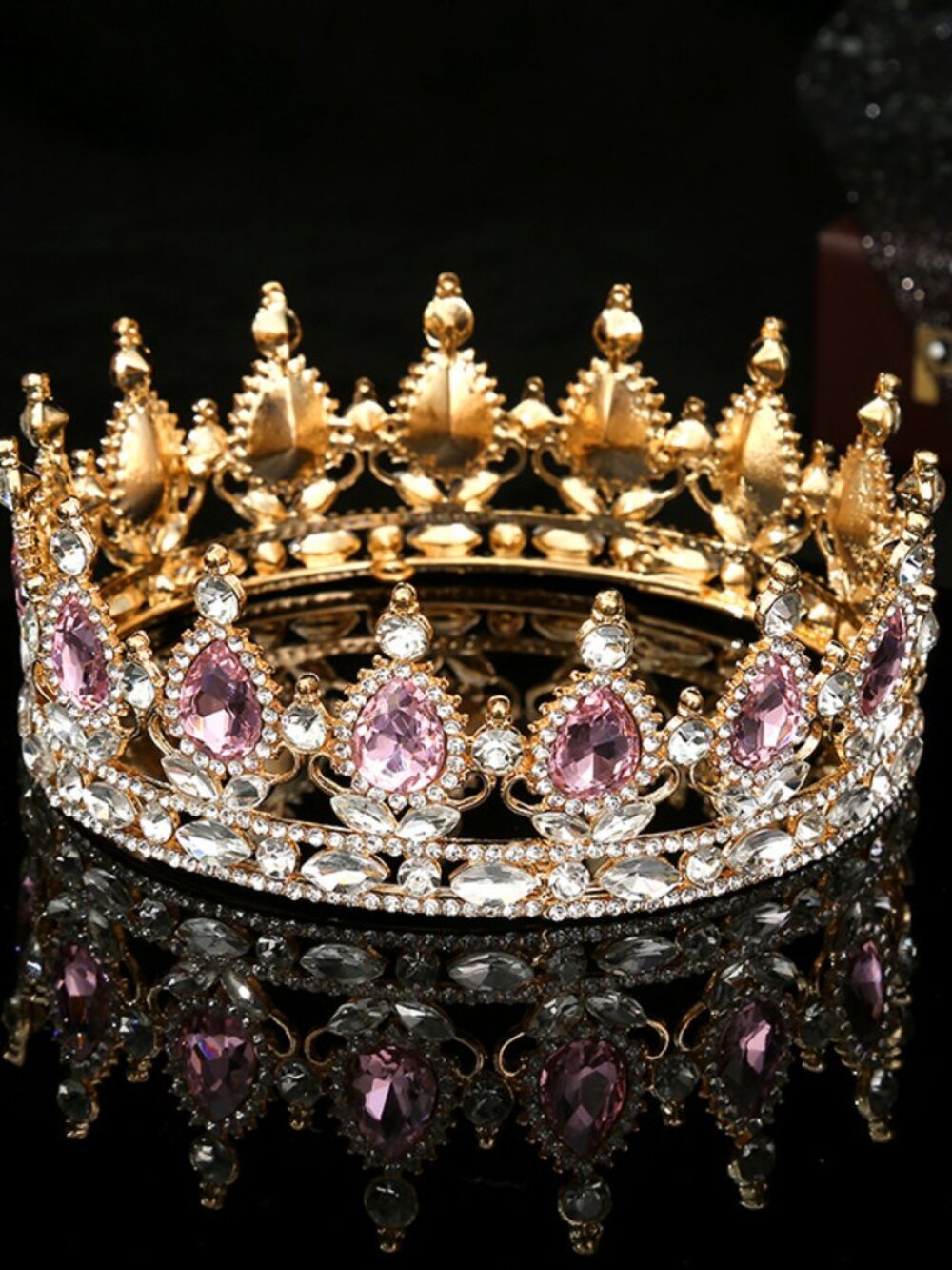 Birthday Crown Tiara Princess Crowns for Women Coronas Para Pastel Crystal Headb